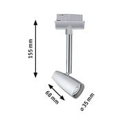 Paulmann URail Barelli singolo spot, cromo 95461