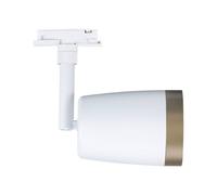 Paulmann URail Faretto su binario COVER, bianco/oro, Ø 7 cm, GU10 Paulmann