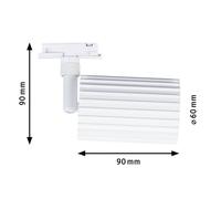 Paulmann URail Faretto su binario Lirena, bianco, Ø 6 cm, GU10 Paulmann