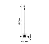 Paulmann URail Smart Lampada a sospensione su binario a LED Tyros nera CCTRGB Paulmann