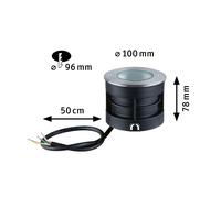 Paulmann Vanea Lampada da incasso a pavimento IP67, Ø 10 cm Paulmann