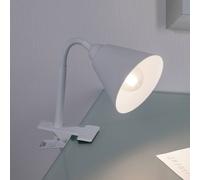 PLM 95431 - Lampada con morsetto Vitis, E14, flessibile, bianco