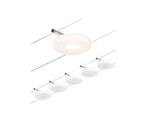 Paulmann Wire DiscLED Sistema di illuminazione LED a funi, 5 luci 94426