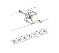 Paulmann Wire Mac II sistema di illuminazione a funi a 7 luci cromato Paulmann