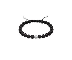 Paulo Fanello Bracciale intrecciato Uomo argento 925_argento quarzo rotonda