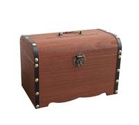 Paulownia Wood Retro Savings Jar combina un design nostalgico con una pratica utilità per la gestione dei cambiamenti sciolti e piccolo (20 x 14,5 x 14,5 cm)