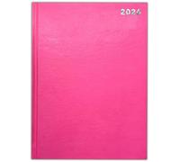 PaulStore Agenda 2026, formato A4, A5, A6, visualizzazione giornaliera o settimanale, copertina rigida, copertina rigida (rosa, formato A4)