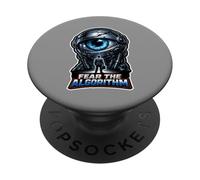 Paura dell'algoritmo Divertente programmatore AI Sviluppatore PopSockets PopGrip Adesivo