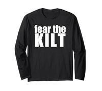 Paura l'uccisione Divertente Scozzese Uomini Kilts Scozia Meme Maglia a Manica