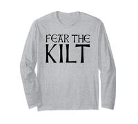 Paura l'uccisione Divertente Scozzese Uomini Kilts Scozia Meme Maglia a Manica