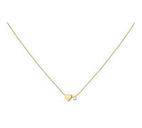 PAURO Acciaio Inossidabile Cuore Iniziali Collana per Donna Delicata Semplice Elegante 26 Lettere dell'Alfabeto Inglese Catena Clavicola Gioielli Oro U