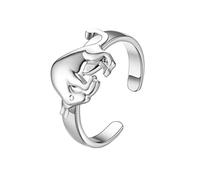 PAURO Donna Acciaio Inossidabile 12 Oroscopo Astrologia Regolabile Semplice Segno Zodiacale Anelli Toro