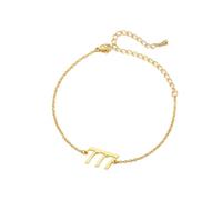 PAURO Donna Acciaio Inossidabile Angelo Numero 777 Ankle Anklet Bracciale a Catena Regolabile Gioielli di numerologia Minimalista Oro