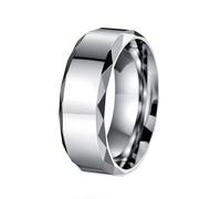 PAURO Unisex Acciaio Inossidabile Nuovo Personalizzato Punk Semplice Classico Elegante Anello Argento Taglia 17