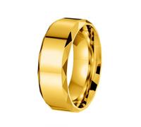 PAURO Unisex Acciaio Inossidabile Nuovo Personalizzato Punk Semplice Classico Elegante Anello Oro Taglia 29
