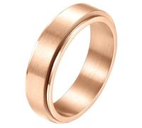 PAURO Unisex Spazzolato Opaco Acciaio Inossidabile Spinner Anelli per Ansia Vestibilità Comoda Banda Rotante Semplice Minimalista Gioielli Regalo