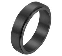 PAURO Unisex Spazzolato Opaco Acciaio Inossidabile Spinner Anelli per Ansia Vestibilità Comoda Banda Rotante Semplice Minimalista Gioielli Regalo