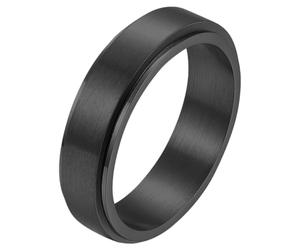 PAURO Unisex Spazzolato Opaco Acciaio Inossidabile Spinner Anelli per Ansia Vestibilità Comoda Banda Rotante Semplice Minimalista Gioielli Regalo