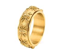 PAURO Uomo Acciaio Inox Ragno Girevole Retro Hip Hop Personalizzato Anello Oro Taglia 27