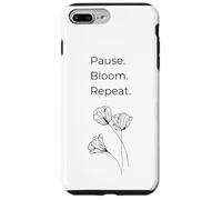 Pausa Bloom Ripeti Arte minimalista Natura Sogno ispiratore Custodia per iPhone 7 Plus/8 Plus