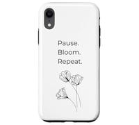 Pausa Bloom Ripeti Arte minimalista Natura Sogno ispiratore Custodia per iPhone XR