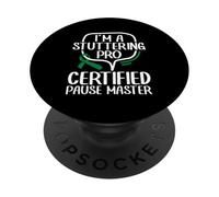 Pause Master Certificato - Consapevolezza Della Balbuzie PopSockets PopGrip Adesivo