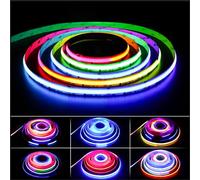 PAUTIX RGB Smart IC COB LED Striscia 10m,RGB LED indirizzabile pixel che cambiano colore 24V, Luce flessibile multicolore per progetti di illuminazione(Controller e adattatore venduti separatamente)