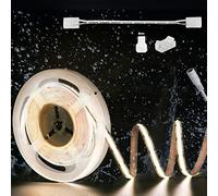 PAUTIX Strisce LED COB Bianco 4000K DC24V,6M 504LEDs/M luce di Nastro LED impermeabile Ip65,illuminazione domestica faidate Luce faidate con Connettore pannocchia da 8mm (alimentatore non incluso)