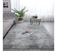 Pauwer Tappeti Peluche Shaggy Area Tappeti Morbidi Come la Seta Tappeti Moderni Soffici e Morbidi per Interni (Grigio Chiaro, 120 x 160 cm)