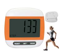 Pavafattalette per i passi a piedi Misurazione della distanza calorica, 2x2 Visualizza LCD contatore graduale per camminare, contatore di gradini accurato con clip, contapassi per passaggi