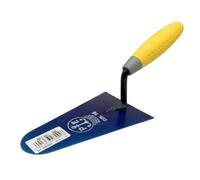 PAVAN ANCORA Cazzuola Muratore Professionale in Acciaio Temprato con Manico in Gomma Antiscivolo PUNTA TONDA 16 cm. - Frattazzo per Intonaco, Malta, Rasatura e Lavori Edili