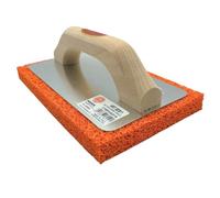 PAVAN ANCORA Frattazzo Professionale 21.5 cm. x 13.5 cm. con Spugna Rettangolare Morbida, Frattone per Intonaco, Rasatura e Pulizia Fughe, Base in Acciaio e Manico in Legno Ergonomico