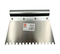 Pavan Spatola Dentata per Colla Piastrelle, Rasatura e Stesura Adesivi Professionale 200 mm Dente Greco 5x7 mm - Acciaio Inox Art.542
