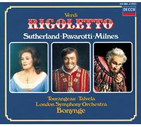 Pavarotti Luciano( Tenore), Milnes Sherill( Baritono), Bonynge( Direttore) - Rigoletto-Comp Opera