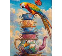 Pavemlo 5D Diamond Painting Kits Completo Uccello Della Teiera, DIY Pittura Diamante Art Kit Tazza, Strass Arte Creazione di Mosaico Murale Artigianale per la Decorazione della Parete di Casa 30x40 cm