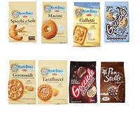 Pavesi Barilla Biscotti Gocciole Dark Coconut Biscuits + Mulino Bianco Pan di stelle Tarallucci Spicchi di sole Girotondi Galletti macine 350g