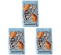 Pavesi Biscotti Frollini Gocciole Coconut, Biscotti da Colazione con Cioccolato Fondente e Cocco - 320 gr (Confezione da 3)