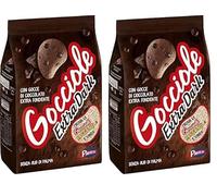 Pavesi Biscotti Frollini Gocciole Extra Dark con Cioccolato Fondente, 400g (Confezione da 2)