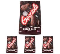 Pavesi Biscotti Frollini Gocciole Extra Dark con Cioccolato Fondente, 400g (Confezione da 4)