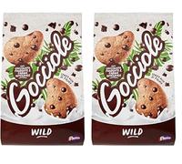 Pavesi Biscotti Gocciole Cioccolato Wild Integrali, Biscotti da Colazione - 350 gr (Confezione da 2)