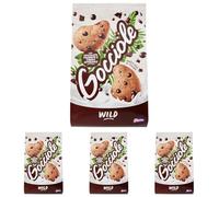 Pavesi Biscotti Gocciole Cioccolato Wild Integrali, Biscotti da Colazione - 350 gr (Confezione da 4)