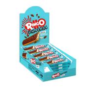Pavesi Ringo Biscocioc Latte 100% italiano Snack Farcito con Crema al Latte e Tavoletta di Cioccolato, Confezione con 24 Snack da 27g