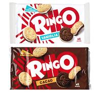 Pavesi Ringo Mix Nuovo Design del Biscotto alla VANIGLIA e al CACAO con Più Crema! 330gr - Esclusivo Restyling 2023