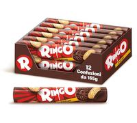 Pavesi Snack Ringo Cacao, Formato Tubo, 12 Confezioni da 165 g