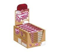 Pavesi Snack Ringo Cheesecake Booom, Biscotti Farciti con Crema Dolce al Formaggio e Biscotti ai Frutti di Bosco e Malto d'Orzo, Snack per Merenda o Pausa Studio, Espositore da 42 Monoporzioni
