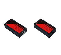 Pavewood 2X Extender POE 2 Porte 100 Mbps con IEEE 802.3Af per Telecamera IP NVR AP IP Voice POE estendere 100 Metri per la Gamma POE