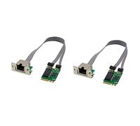 Pavewood 2X Mini PCIE Scheda di Rete M.2 A+E a RTL8111F Gigabit Ethernet Card Singola Porta RJ45 Scheda di Rete Ethernet