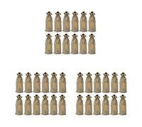 Pavewood 36 sacchetti di iuta per bottiglie di vino, con coulisse, riutilizzabili, con etichetta, per degustazioni alla cieca