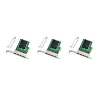 Pavewood 3X Adattatore per server Ethernet RJ-45 a 4 porte scheda di rete Gigabit interfaccia PCI-E X1