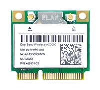 Pavewood AX200 AX3000HMW Scheda di Rete Mini PCI-E WiFi 6 Adattatore 2.4G/5G Bluetooth 5.1 Scheda WiFi 802.11AX per Win10
